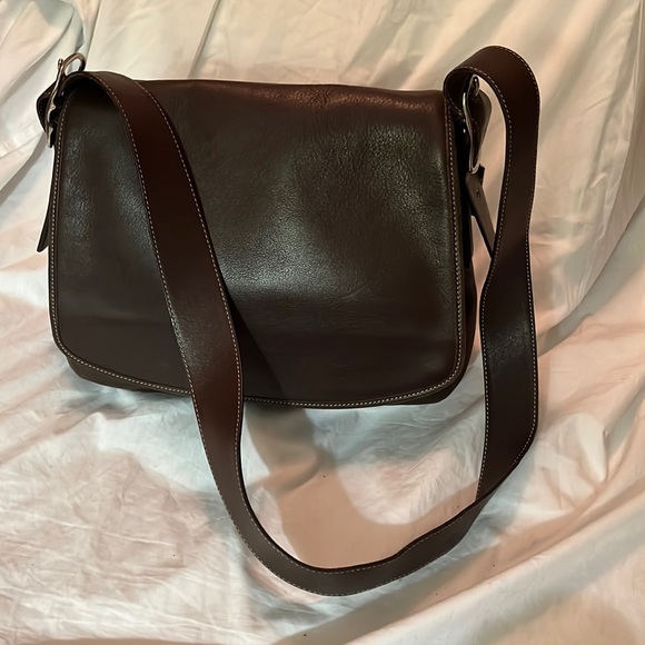 Coach Handbags - Saddle Legacy Flap Convertible 9332 Brown Leather Shoulder Bag